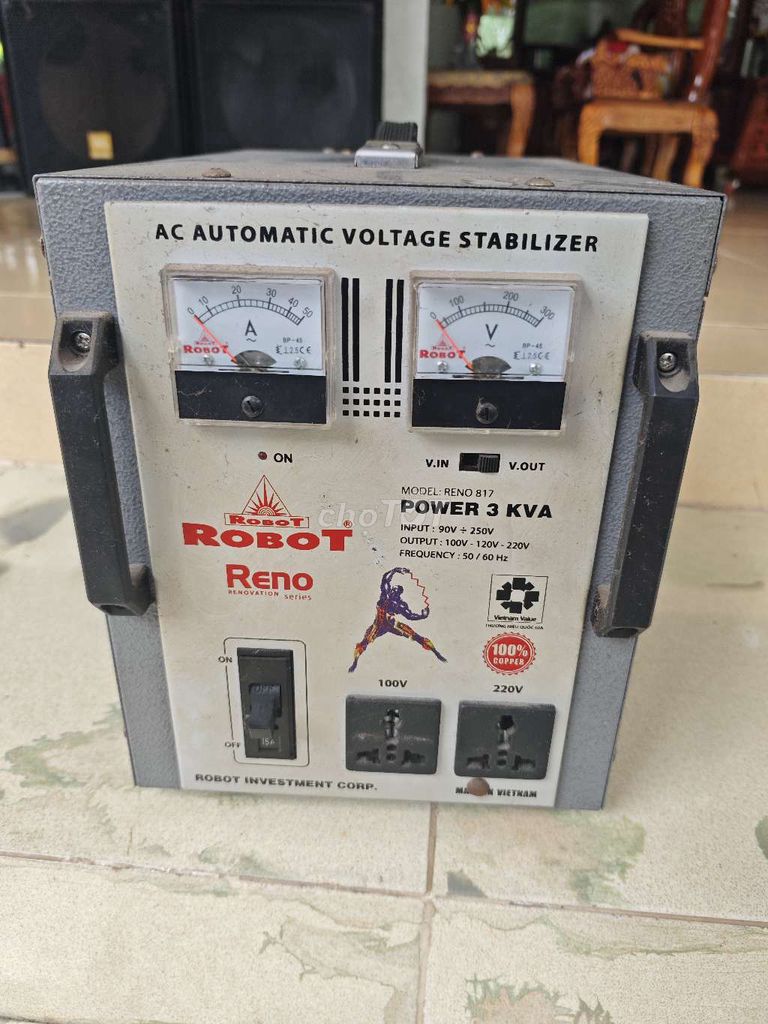 Ổn áp Robot Reno 817 3KVA Xám. Mua bán Đồ chuyên dụng, Giống nuôi trồng tại Quận Cái Răng Cần Thơ được đăng bởi Bá Hùng 3042 hình 1