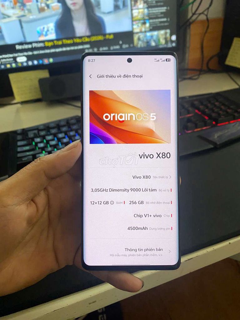Vivo X80 5G 256GB Đen Đã sử dụng. Mua bán Điện thoại tại Huyện Yên Mô Ninh Bình được đăng bởi Mạnh Tâm hình 1