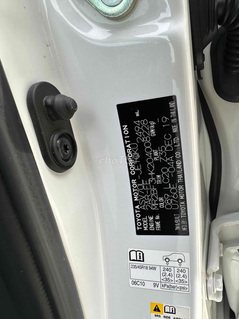 Toyota Camry 2019 2.5Q -xe Hãng BH 1 năm đẹp. Mua bán Ô tô tại Quận Bình Thạnh Tp Hồ Chí Minh được đăng bởi phuongneo hình 12