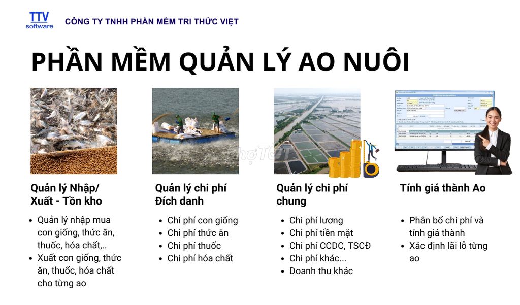 Quản lý chi phí, tính giá thành vùng nuôi thủy sản