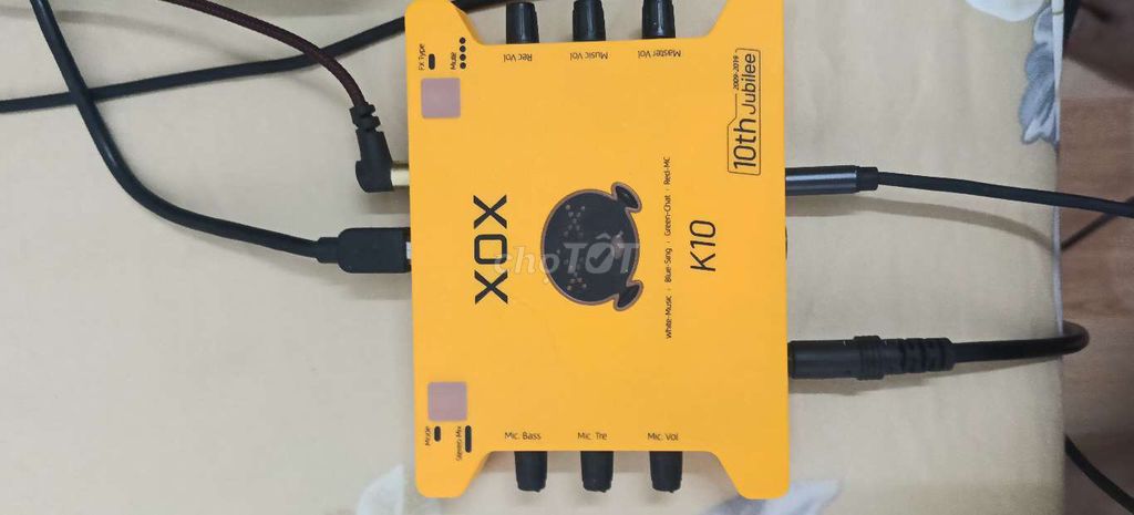 Sound card XOX K10 Vàng. Mua bán Tivi, Âm thanh tại Quận Ngũ Hành Sơn Đà Nẵng được đăng bởi Đức hình 1