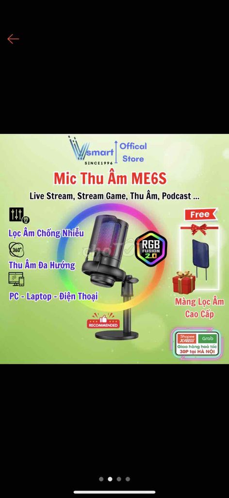 Mic ME6S chuyên dụng cho livestream