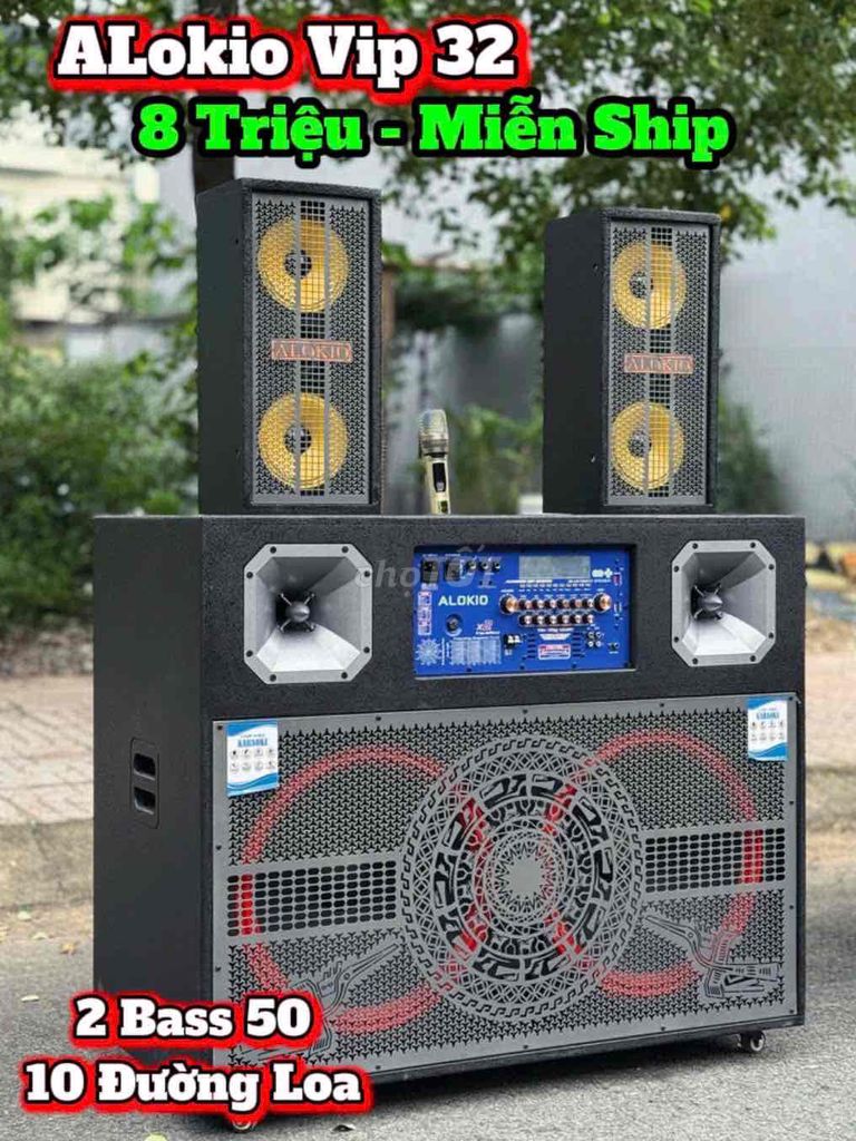 Loa karaoke ALOKIO Vip 32 Đen 2 Bass 50. Mua bán Tivi, Âm thanh tại Thành phố Thuận An Bình Dương được đăng bởi Loa Kéo Siêu Rẻ hình 1