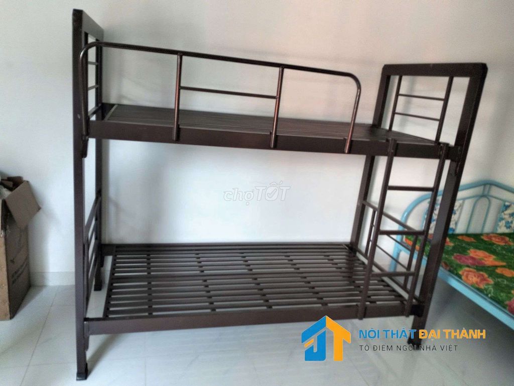 GIƯỜNG 2 TẦNG HỘP 4X8 0.8MX0.8M X 2M NHANHCHÓNGHCM. Mua bán Giường, chăn ga gối nệm tại Quận Tân Phú Tp Hồ Chí Minh được đăng bởi NỘI THẤT ĐẠI THÀNH hình 1