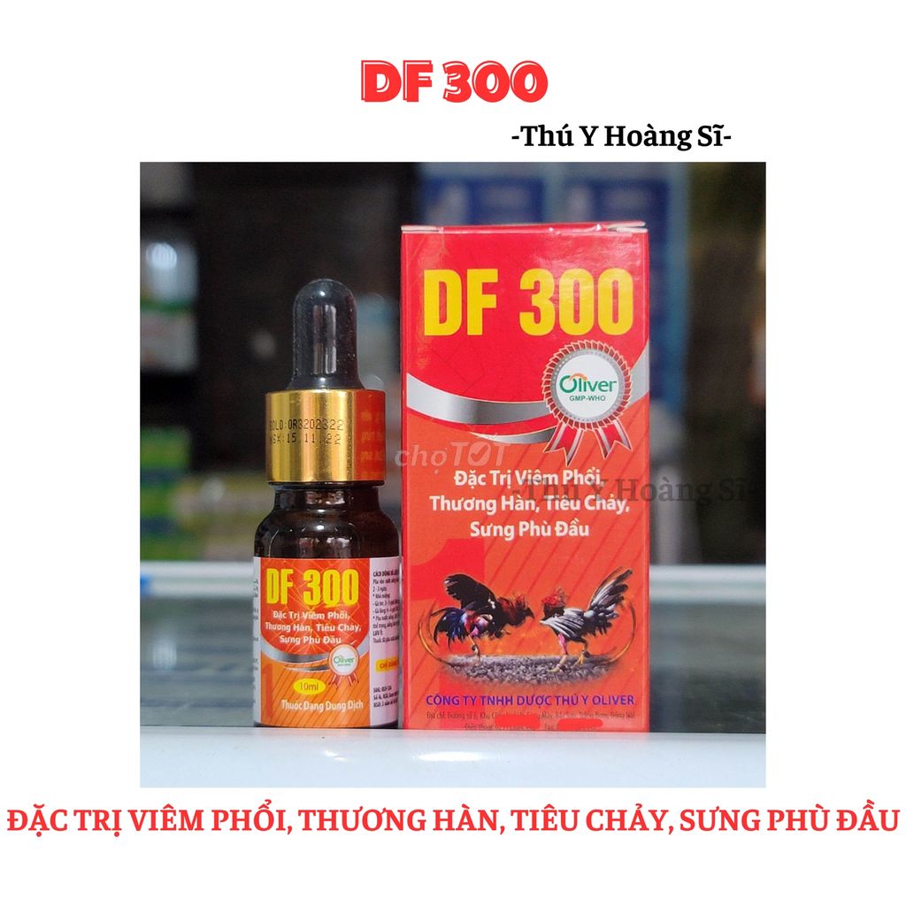 DF 300 xử lí viêm phổi sưng phù đầu, ho, chảy nước