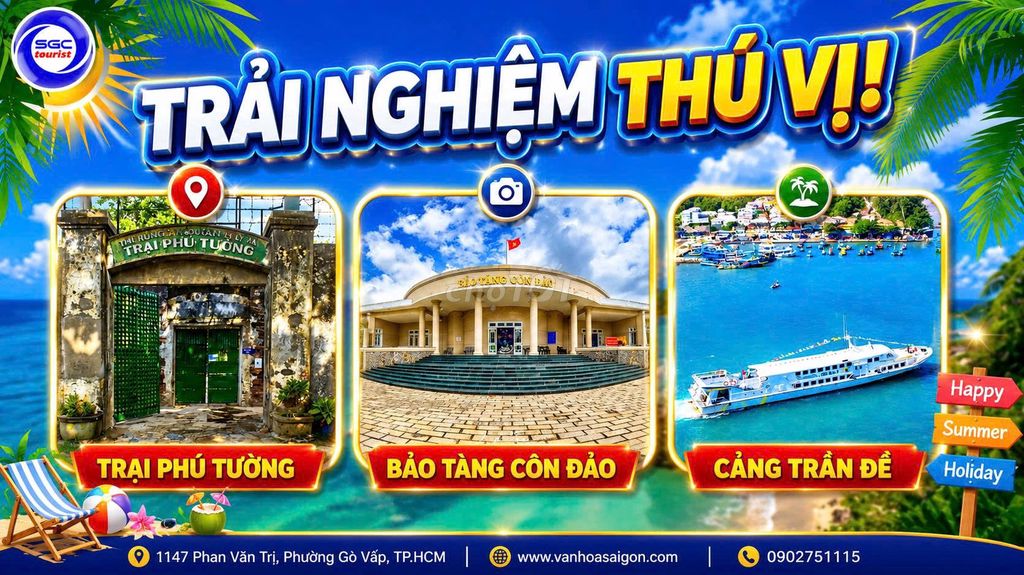 Tour Côn Đảo - Trần Đề 2N2Đ SGC Tourist. Du lịch tại Quận Gò Vấp Tp Hồ Chí Minh được đăng bởi NGỌC TRÂN hình 1