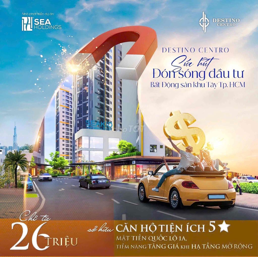 CĂN HỘ 2PN TẠI DESTINO CENTRO CHỈ 1,3 TỶ CĂN