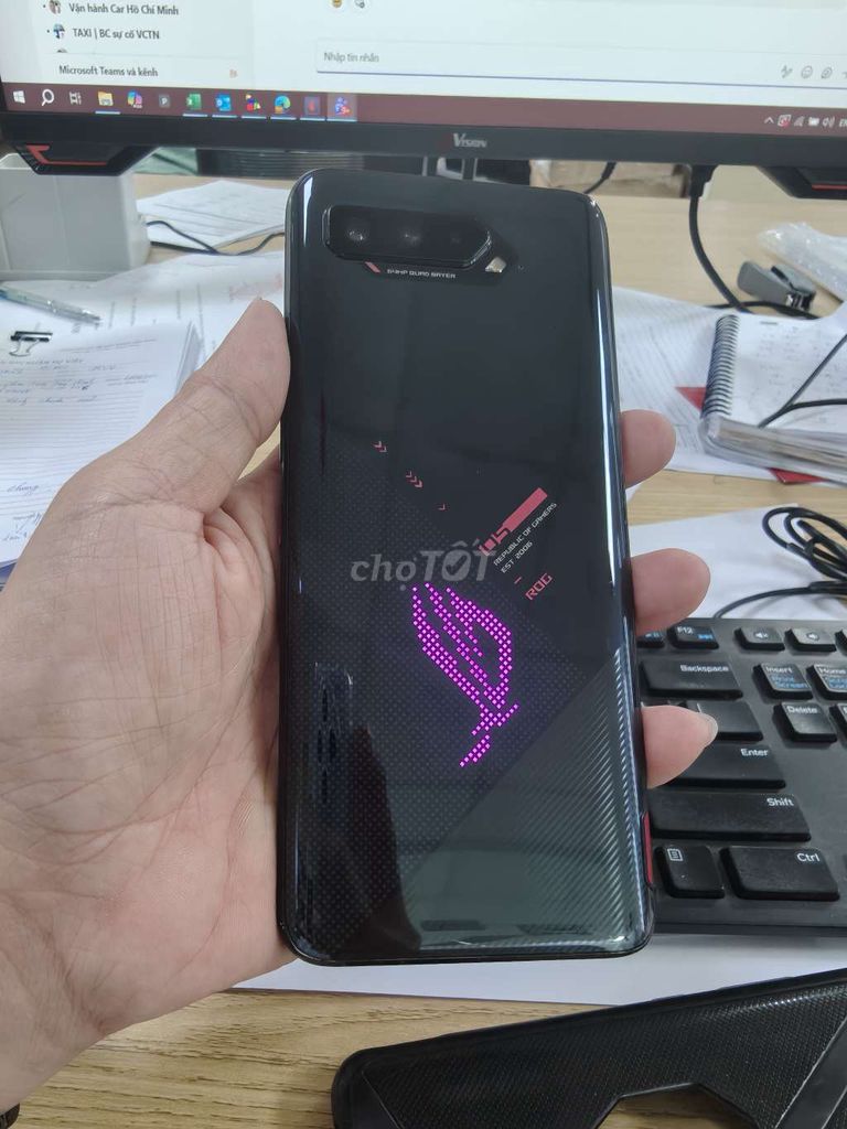ROG 5S Đen Đã sử dụng. Mua bán Điện thoại tại Quận Bình Tân Tp Hồ Chí Minh được đăng bởi Long Vespa  hình 1