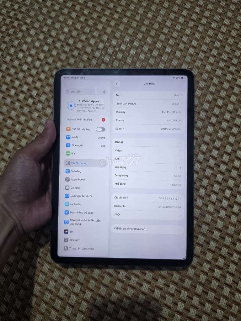 Apple iPad Pro 2018 Xám 64GB . Mua bán Máy tính bảng tại Quận Bắc Từ Liêm Hà Nội được đăng bởi lan hình 1
