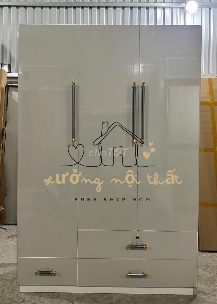 Tủ quần áo Nhựa Đài Loan 1m8x1m23x45cm . Mua bán Tủ, kệ gia đình tại Quận 6 Tp Hồ Chí Minh được đăng bởi Cửa Hàng Nội Thất hình 1