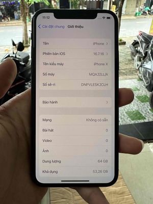 iPhone X 64GB Đen Nguyên Zin