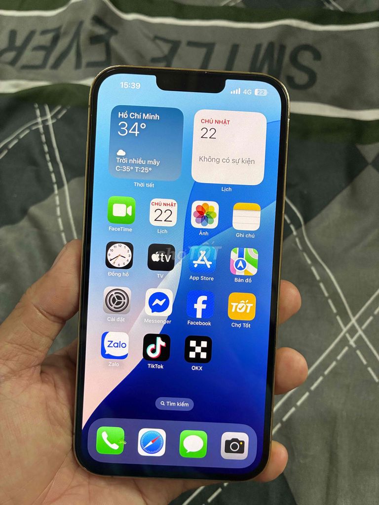 Apple iPhone 13 Pro Max 256GB Vàng vietnam gl. Mua bán Điện thoại tại Quận Gò Vấp Tp Hồ Chí Minh được đăng bởi kiettruong hình 1