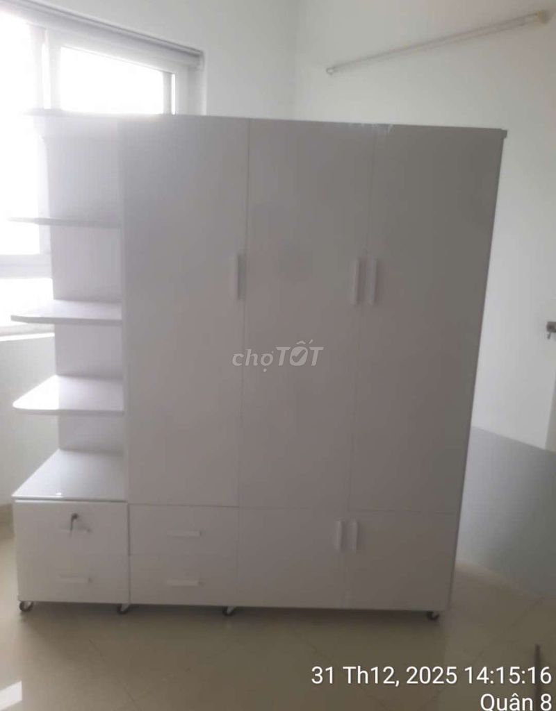 TỦ NHỰA ĐÀI LOAN 3 CÁNH 1 KỆ MÀU TRẮNG. Mua bán Tủ, kệ gia đình tại Thành phố Thủ Dầu Một Bình Dương được đăng bởi Tủ nhựa đài loan hoàng quân hình 1