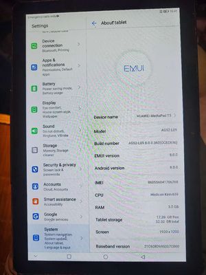 Huawei mediapad t5 10in 3/32gb có sim 4g LTE. Mua bán Máy tính bảng tại Quận Bắc Từ Liêm Hà Nội được đăng bởi Minh Tài Trịnh