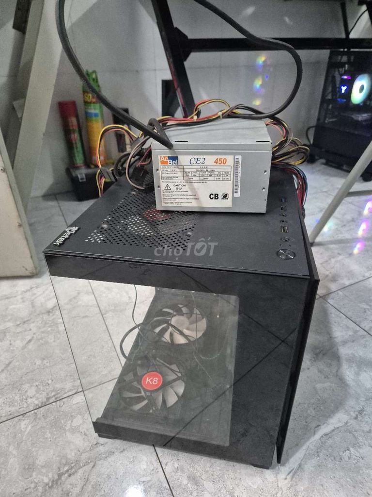 case bể kính+ nguồn 450w. Mua bán Máy tính để bàn tại Huyện Bắc Tân Uyên Bình Dương được đăng bởi thanh nguyen hình 1