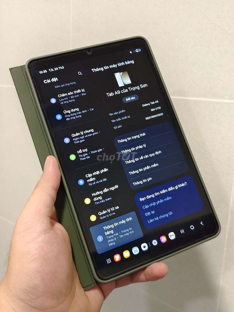 Samsung Tab A9 fullbox phụ kiện chính hãng. Mua bán Máy tính bảng tại Quận 3 Tp Hồ Chí Minh được đăng bởi Nolan Nguyễn hình 1