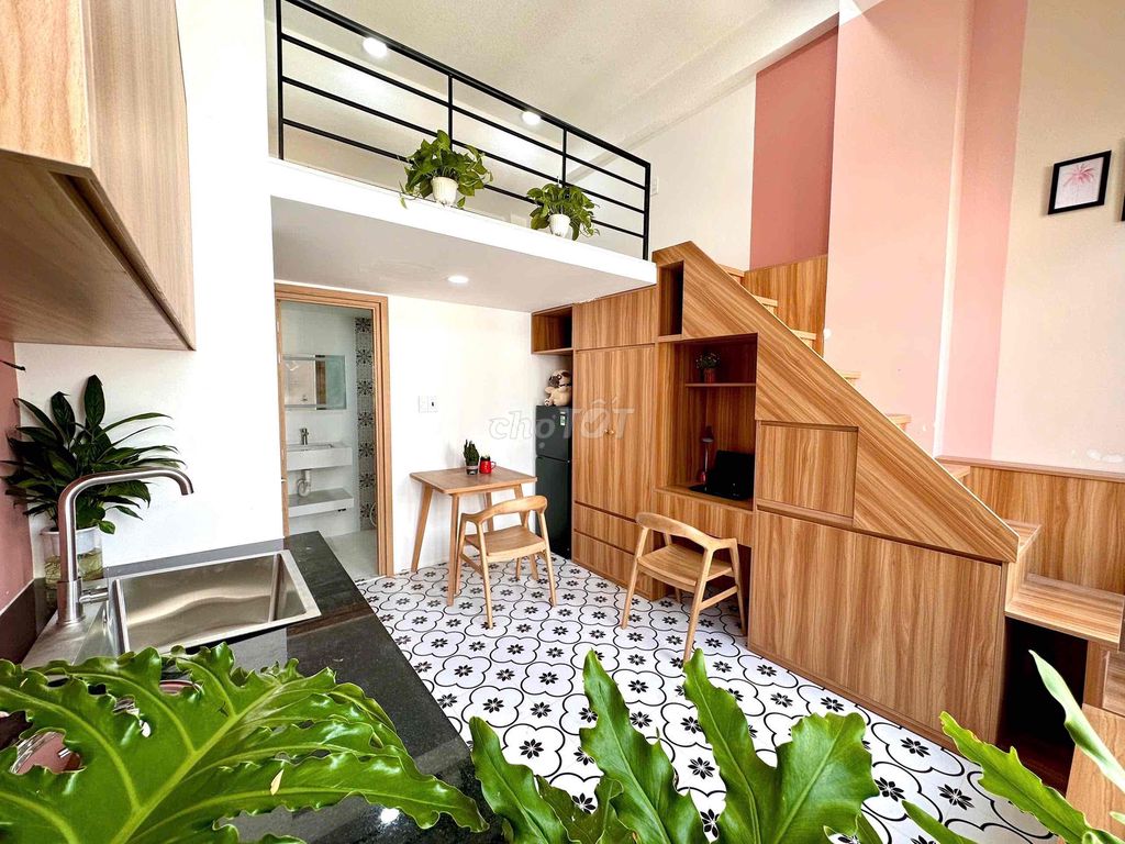 🔥GÁC CỬA SỔ TRỜI FULL NỘI THẤT MÁY GIẶY RIÊNG GẦN QUẬN 1 - QUẬN 4 🔥