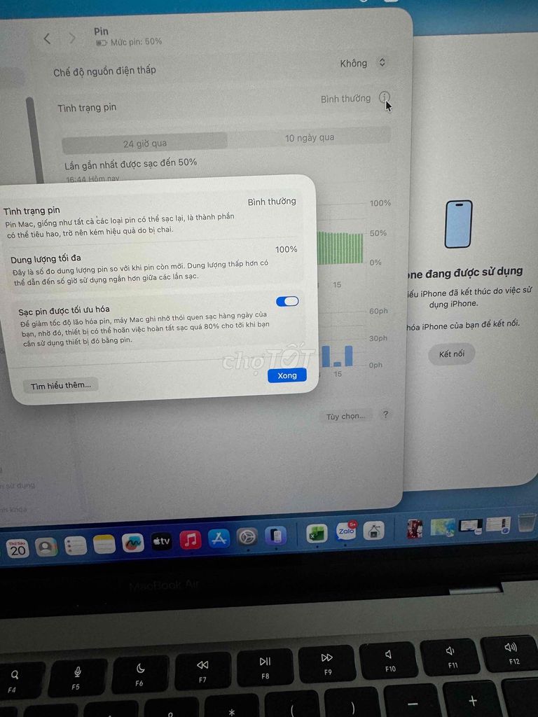 Apple MacBook Air M1 fullbox đẹp 99%. Mua bán Laptop tại Quận Tân Phú Tp Hồ Chí Minh được đăng bởi Hồ Tuấn Anh hình 1