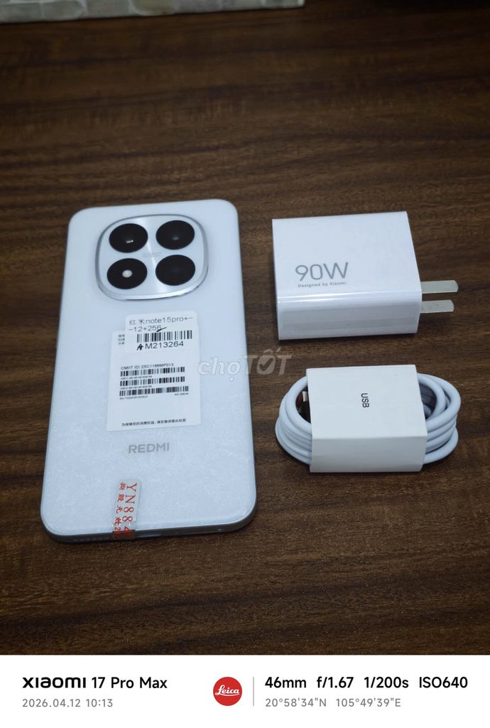 Xiaomi Redmi Note 15 Pro Plus 5G 256GB Trắng. Mua bán Điện thoại tại Quận Hoàng Mai Hà Nội được đăng bởi Trần Ngọc Hiếu hình 1