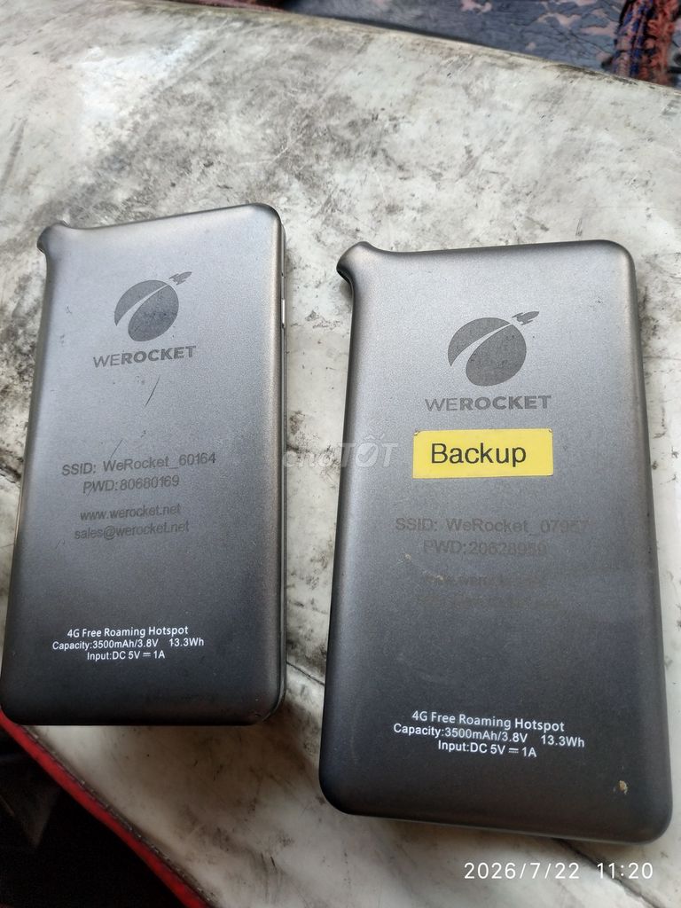 Thiết bị phát Wifi 4G Werocket Xám. Mua bán Phụ kiện (Màn hình, Chuột...) tại Thành phố Thủ Đức Tp Hồ Chí Minh được đăng bởi trân hình 1