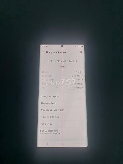Samsung Galaxy Note20 Ultra 5G 256GB. Mua bán Điện thoại tại Thành phố Thuận An Bình Dương được đăng bởi Hội Đồ Điện Tử hình 1