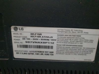 LG, Samsung 32in dòng LCD , lỗi hư 2 cái
