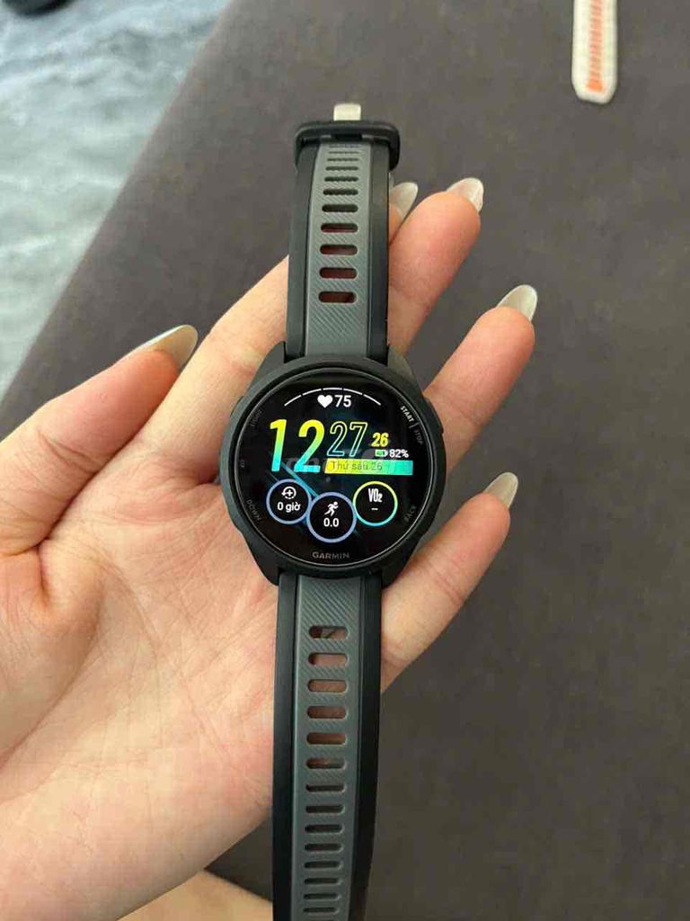 Đồng hồ thông minh Garmin Forerunner 165 Đen 43mm. Mua bán Thiết bị đeo thông minh tại Quận 8 Tp Hồ Chí Minh được đăng bởi Quỳnh Như hình 1