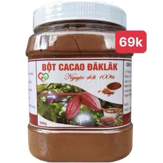 🍀BỘT CACAO ĐĂK LĂK NGUYÊN CHẤT HỘP 500GR👉69k/hộp