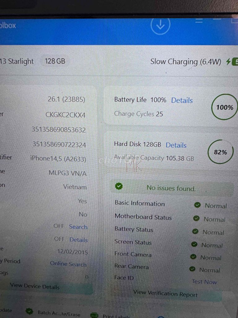 Apple iPhone 13 128GB Trắng VN/A. Mua bán Điện thoại tại Quận 6 Tp Hồ Chí Minh được đăng bởi QUỐC THIÊN BÁN GÓP 0 ĐỒNG  hình 1