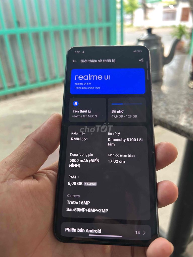 Realme GT Neo 3 128GB Đen. Mua bán Điện thoại tại Quận Bình Thuỷ Cần Thơ được đăng bởi spak hình 1