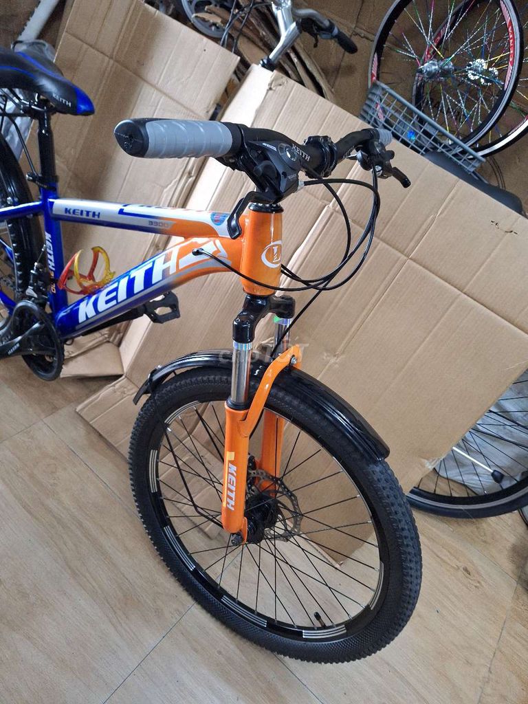 Xe đạp địa hình KEITH Cam, Xanh, Bạc. Mua bán Xe đạp tại Quận Ninh Kiều Cần Thơ được đăng bởi mi ca hình 3