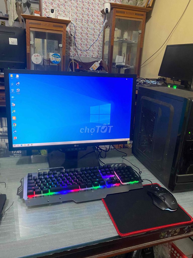 bộ máy tính h81 i3 4160 màn 24 144hz