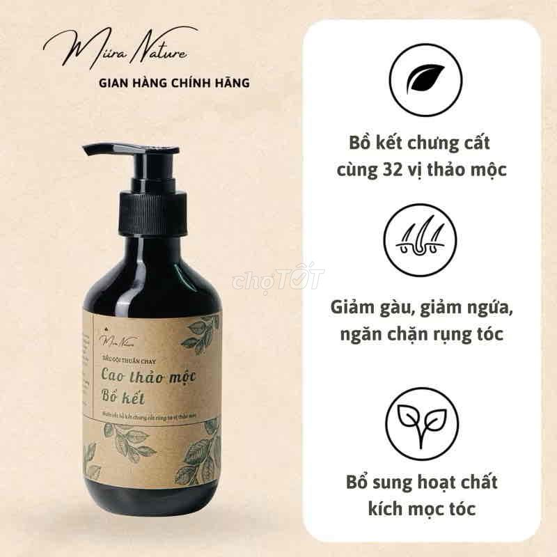 Dầu Gội Cao Thảo Mộc Bồ Kết Cô Đặc Ngăn Rụng Tóc,