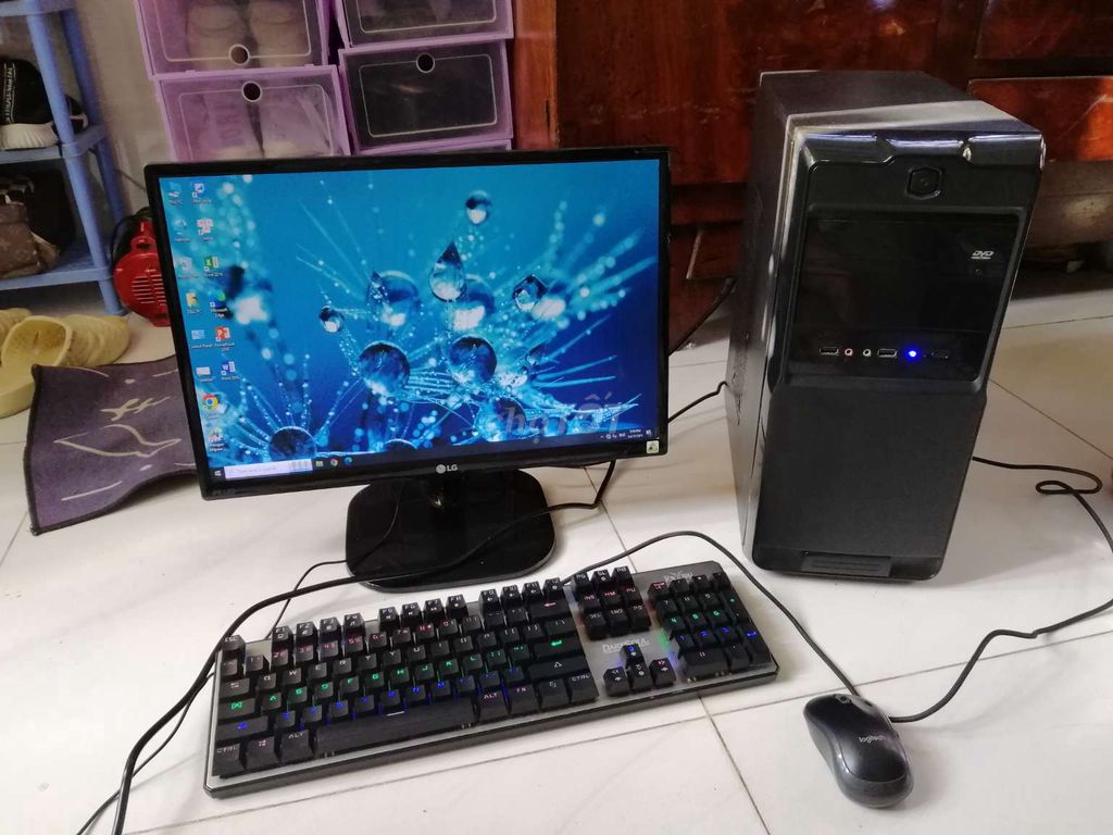 PC H81 Cpu I3 4160 ❤️ Vga N420 6Gb+Ssd128Gb+Hdd500