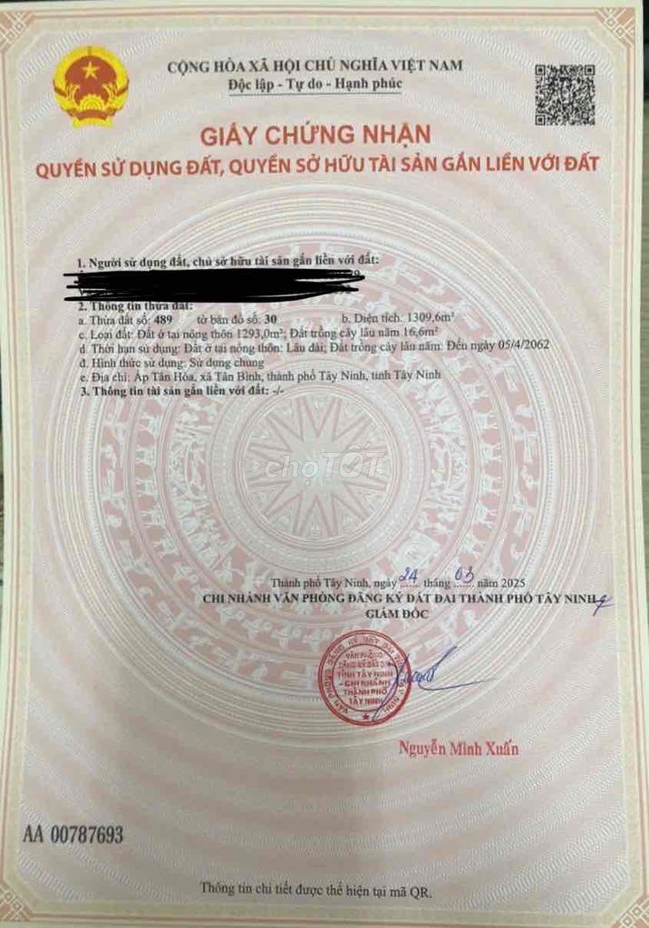 cần bán đất mặt tiền trần văn trà tp tây ninh. Mua bán đất tại Thành phố Tây Ninh Tây Ninh được đăng bởi lê khanh hình 4