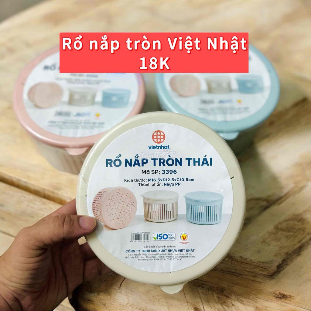 Rổ nắp tròn Việt Nhật