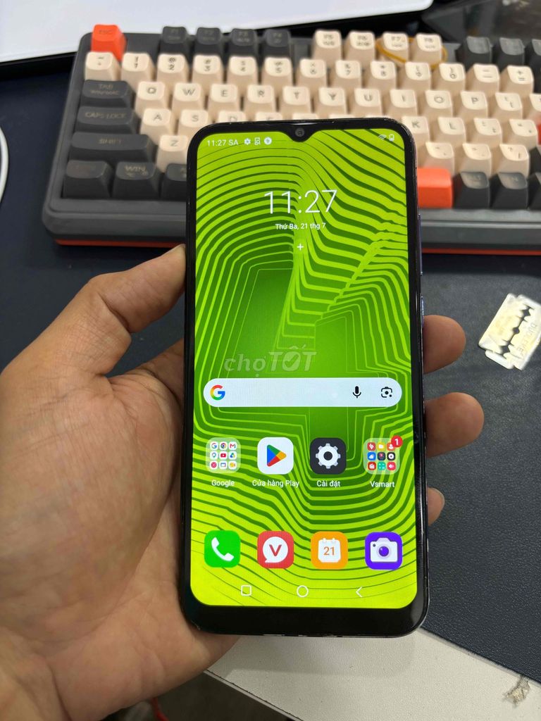 Vsmart Joy 3 32GB Tím Đã sử dụng. Mua bán Điện thoại tại Quận Hoàng Mai Hà Nội được đăng bởi Mr Đạt Vinfast hình 1