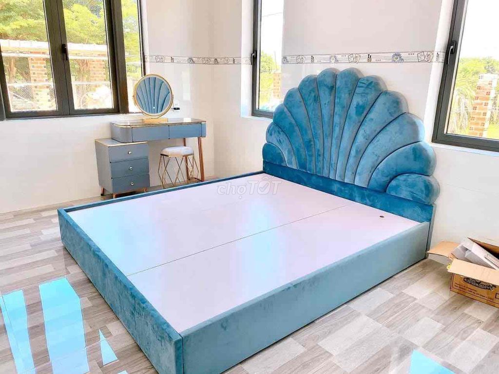 Giường ngủ êm đềm tinh tế. Mua bán Giường, chăn ga gối nệm tại Huyện Đông Anh Hà Nội được đăng bởi Nội Thất Min Ho hình 1