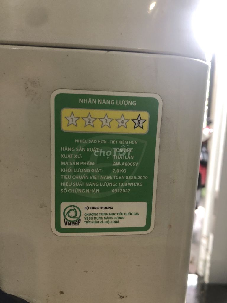 Máy giặt Toshiba AW-A800SV mới trên 90%. Mua bán Máy giặt tại Thành phố Thủ Đức Tp Hồ Chí Minh được đăng bởi nguyen thi an hình 7