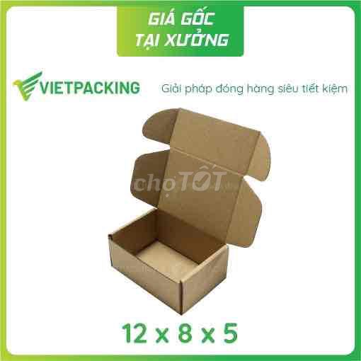 Thanh lý hộp carton gấp size 12/8/5