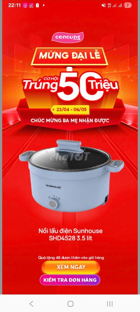 Nồi lẩu điện Sunhouse SHD4528 3.5 lít Trắng Mới. Mua bán Bếp, lò, đồ điện nhà bếp tại Thành phố Sóc Trăng Sóc Trăng được đăng bởi Jee NGUYỄN hình 1