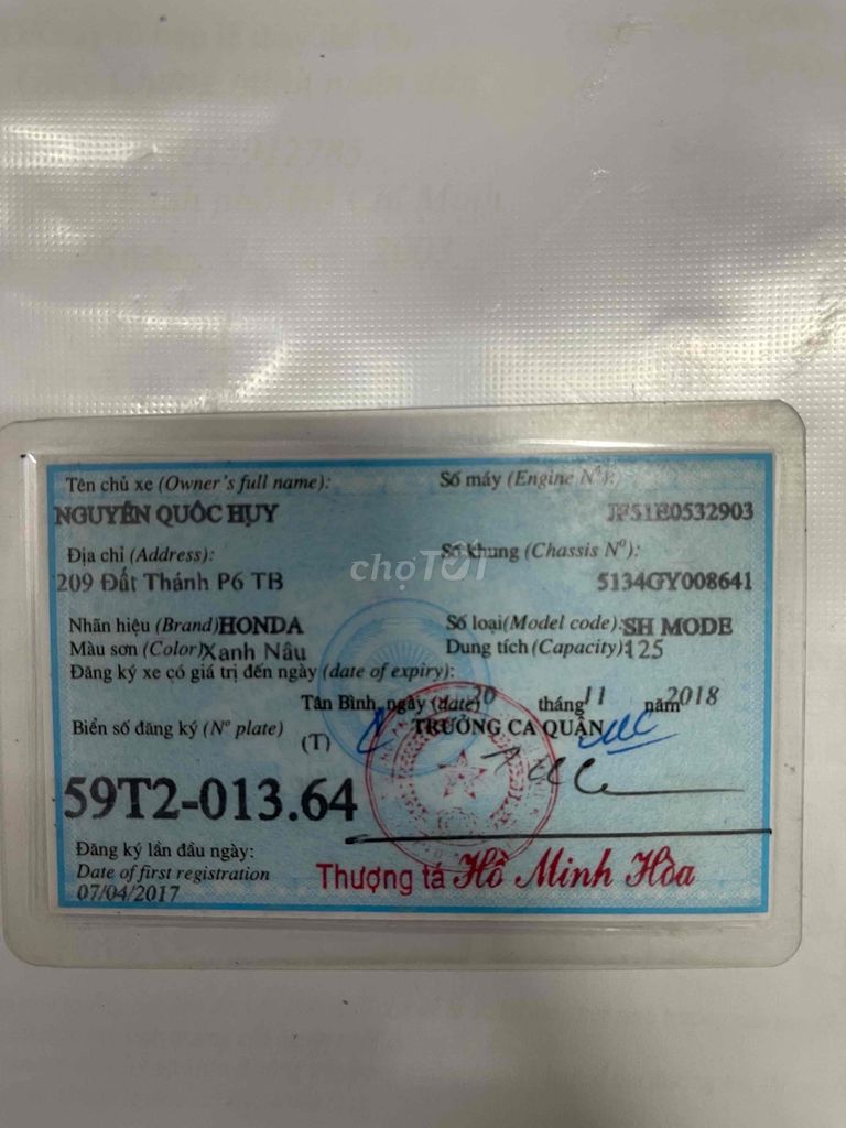 SH 217 9 CHỦ SMARTKEY HỖ TRỢ GÓP NỢ XẤU OK ĐỖI XE. Mua bán Xe máy tại Huyện Hóc Môn Tp Hồ Chí Minh được đăng bởi Khaianh  hình 5