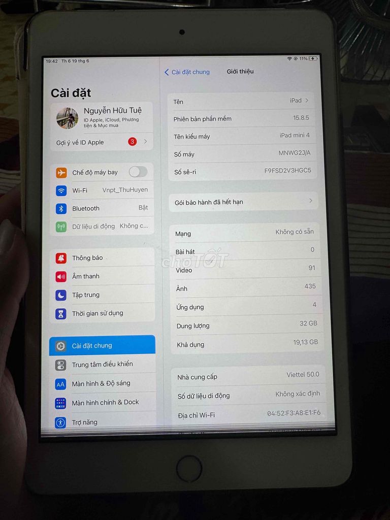Apple iPad mini 4 Vàng 32GB. Mua bán Máy tính bảng tại Quận Ngô Quyền Hải Phòng được đăng bởi Huutue hình 1