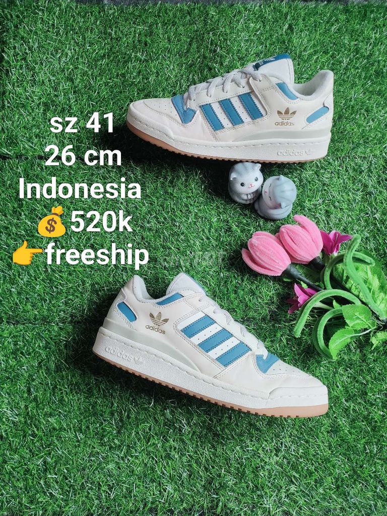 Giày thể thao Adidas Forum Low Trắng xanh 41. Mua bán Giày dép tại Thị xã Sơn Tây Hà Nội được đăng bởi Duong hình 1