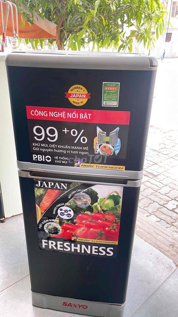 Tủ lạnh Sanyo Đen Nhật Bản. Mua bán Tủ lạnh tại Quận Cẩm Lệ Đà Nẵng được đăng bởi cường ng hình 1