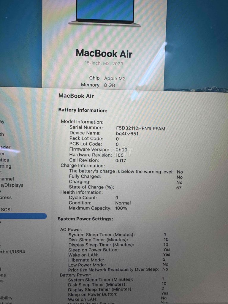 Apple Macbook Air M2 8GB/512GB US Like New. Mua bán Laptop tại Quận 3 Tp Hồ Chí Minh được đăng bởi Lê Phú An hình 1