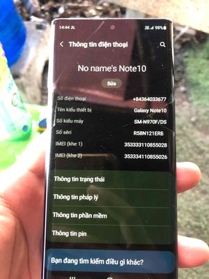 Samsung Note 10 khuôn mặt vân tay. Mua bán Điện thoại tại Quận Gò Vấp Tp Hồ Chí Minh được đăng bởi linhkiendientu2nd