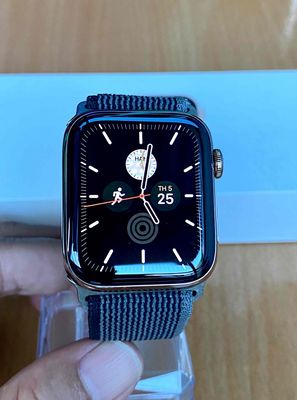Apple Watch Sr 4/44 Thép Gold Cao Cấp Esim Zin