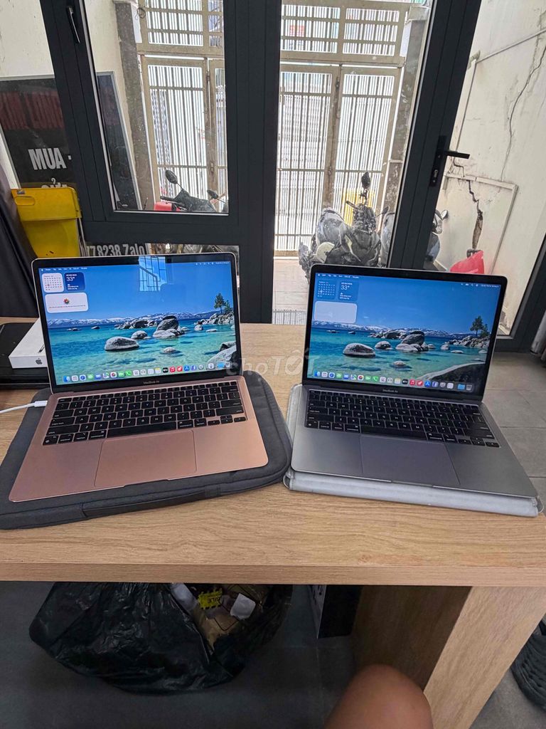 Apple MacBook Air M1 8GB/256GB Vàng hồng và gray. Mua bán Laptop tại Quận 12 Tp Hồ Chí Minh được đăng bởi Kim Long Mobile hàng thanh lý hình 1