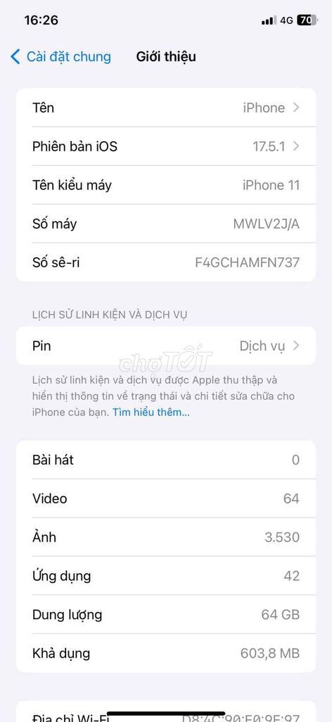Apple iPhone 11 64GB Đỏ Đã qua sử dụng. Mua bán Điện thoại tại Thành phố Dĩ An Bình Dương được đăng bởi Phan Thanh Điệp hình 1